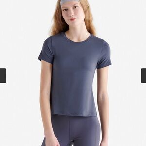 NWOT blue renew knit t shirt